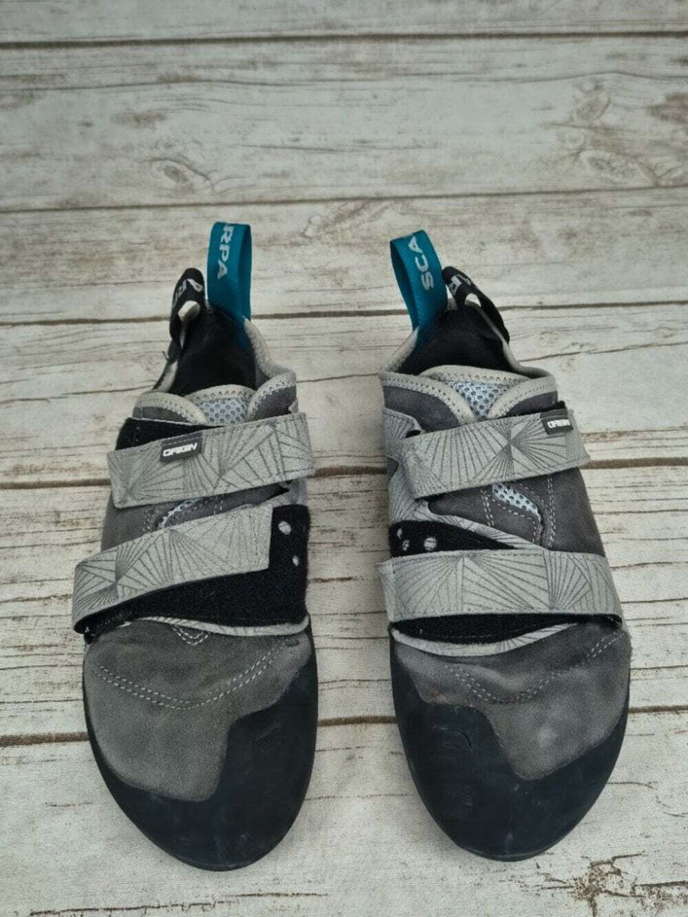 Scarpa Origin Gray Black Rock Climbing Shoes EU 42 US Men 9